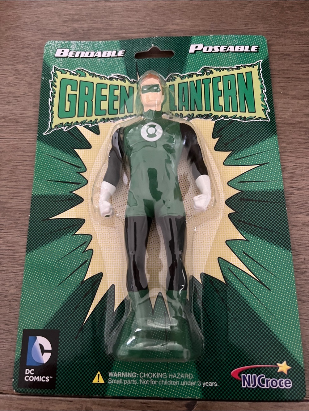 DC Comics Green Lantern Bendable Poseable Figure - Green, Black, White